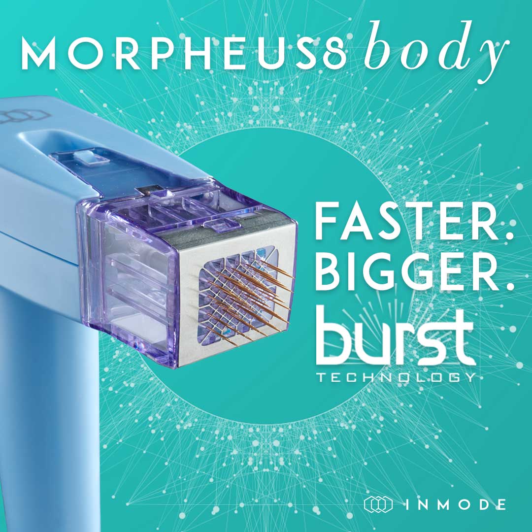 Morpheus8 Body handpiece at Miami Skin Spa Brickell — Burst technology for deeper treatment