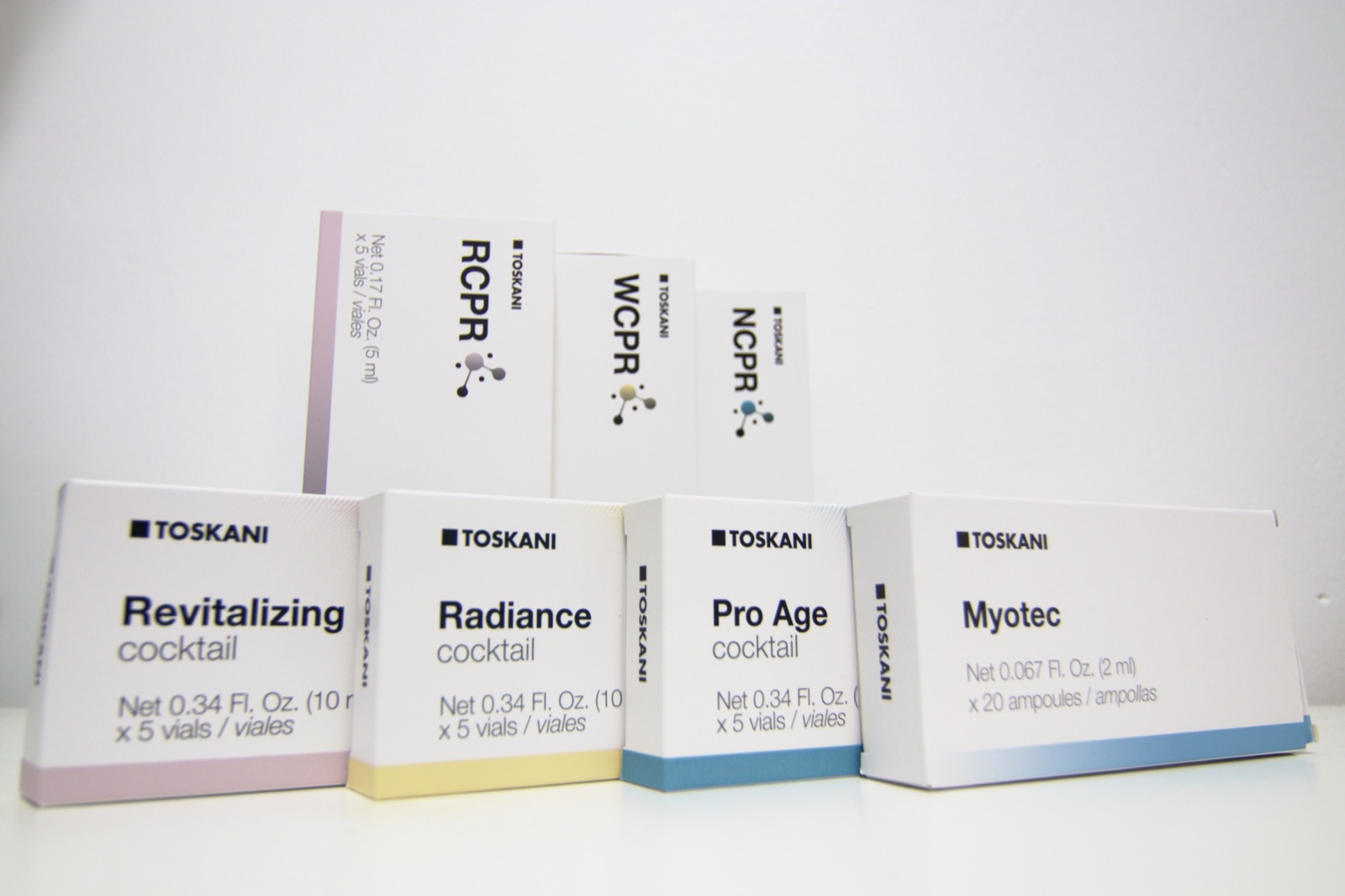 Toskani professional cocktails used for mesoneedling at Miami Skin Spa, Brickell